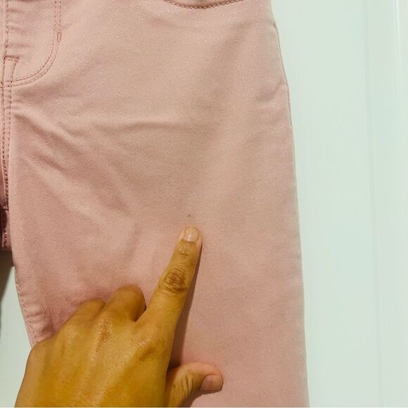 Gap Girl’s Jegging Ankle Jeans in Pink Glitter Size 10 Regular Adjustable Waist - Picture 6 of 11